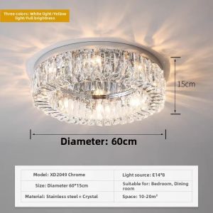 Luxury Minimalist Modern Crystal Ceiling Light