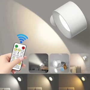 Creative LED Wall Sconces light 3 Brightness Levels 3 Color Modes Wall Lights 1200mAh Battery Operated 360° Rotatable Touch Control
