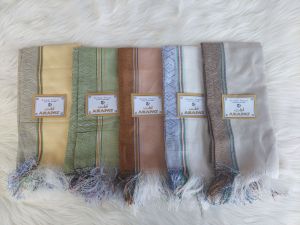 Sorban Motif Warna Merk Arafat (ISI 10PCS) Sorban Tenun Murah Souvenir Haji dan Umroh Sorban Santri Keren