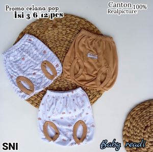 3 pcs 6 pcs 12 pcs/Celna Bayi/Promo Celana pop Bayi Lusinan/Bawahan Bayi seri Moka