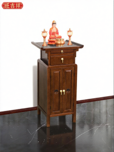 WANGJIXIANG | Home Wooden Altar Console Cabinet for Prayer