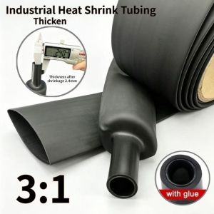 3:1 Thickened Dual Wall Industrial Heat Shrink Tubing Adhesive Lined Sleeve for Automotive Electrical Wires Marine Waterproof