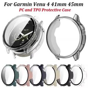 Tempered Glass+Case For Garmin Venu 4 41mm 45mm Anti-scratch Screen Protector TPU Soft Protective Bumper For Venu 4 Accessories