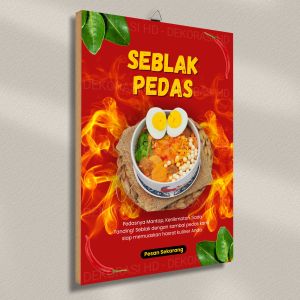 Poster Kayu Spesial Seblak Hiasan Dinding Pajangan Aesthetic Walldecor Dekorasi Hd