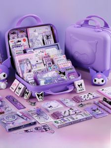 Kuromi Girls School Supplies Gift Box Set Birthday Entrance Exam Essentials Practical Stationery Package for Primary Students