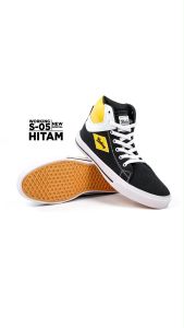 Sepatu Boots Semi Kulit Kasual Working S-05 / Sepatu Kerja Travel Kets Pria Kekinian Terbaru