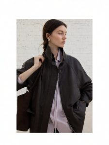 epoque de rueen | Sheepskin-like Loose Stand Collar Cinched Waist Jacket For Women Autumn/Winter