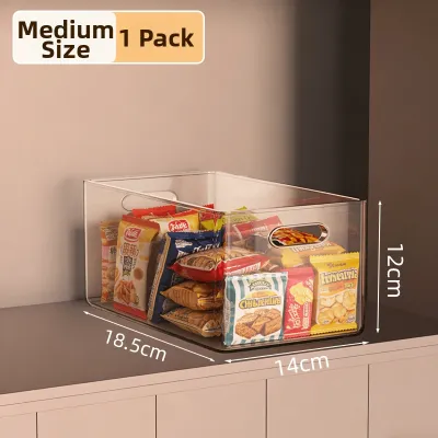 Transparent Acrylic Snack and Miscellaneous Items Storage Box Rectangular