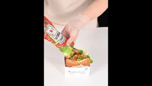 25pcs Korean Sandwich Packaging Box Egg Drop Box Hamburger Bread Toast Box Holder Sandwich Wrapper Fries Fried Chicken