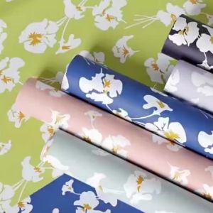 Isi 20 LEMBAR Flower Wrapping Bouquet Paper Color Flower Craft Kertas Buket Motif Bunga Cellophane KB065
