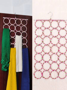 Multifunctional Clothes Hanger Silk Scarf Holder Home Storage Belt Buckle Tie Scarf Rack Nordic Style Handmade from China