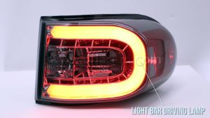 Toyota FJ Cruiser 07-10 Smoke Light Bar LED Tail Lamp [ 1 Pair Left & Right ]