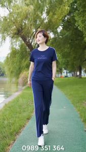 Bộ Đồ Trung Niên Chính HãngChất Vải Mềm Mát Không Bai Xù Bộ Thể Thao Mặc Nhà Mặc Đi Chợ Đi Tập Thể Dục  B11