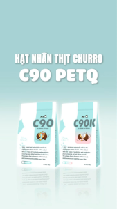 Thức ăn hạt cho mèo PetQ Hạt Churro C90 90% từ thịt & dầu động vật Dinh dưỡng Ngon miệng Dễ tiêu hóa Mọi độ tuổi