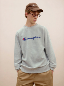 Champion | Couple American Style 100% Cotton Crew Neck Sweatshirt