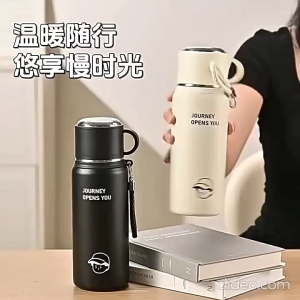 Bình Giữ Nhiệt Inox 316 Cao Cấp 600ml Có Ly Uống Kèm Ống Hút Bình Nước Văn Phòng Cao Cấp