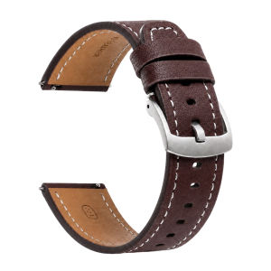 Vintage Leather Watch Strap 20mm 22mm Quick Release Belt Universal Bracelet Business Black Brown Grey Watchband Belt Accessories