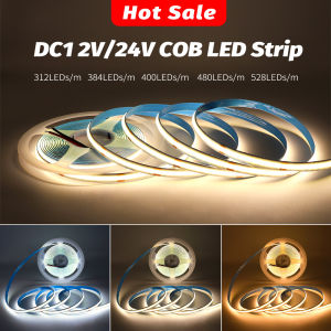 5m 10m Flexible 12V 24V LED COB Strip Light Bar 3000K 4000K 6000K White Color RA90 FOB Linear LED Tape for Kitchen Room Decor