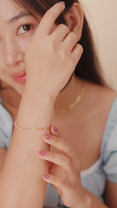 DAVINA Ladies Leonax Bracelet Gold Color Sterling Silver 925 - Gelang Wanita Perak S925 Rantai