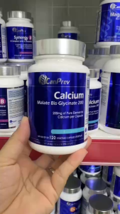 CanPrev Calcium Malate Bis-Glycinate 200 – Bổ Sung Canxi Hấp Thu Cao Hỗ Trợ Xương Khớp & Răng Chắc Khỏe