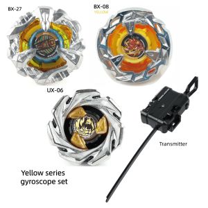 Takara Tomy | Yellow and silvery series gyroscope set alloy gyroscope with transmitter various color choicesBX UX CX BB