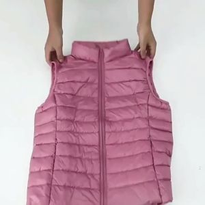2026 New Autumn and Winter Down Vest Womens Short Ultra-light Duck Down Jacket Windproof Vest Warm Womens Sleeveless Jacket