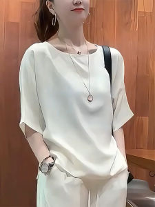 QINGNAER | Elegant Slim Fit Large Size Short Sleeve Tshirt