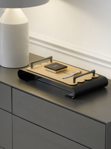 Elegant Luxury Entrance Hall Acrylic Storage Tray Living Room Fragrance Ornament High-End Sensation Decorative Plate