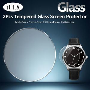 2Pcs Universal Round Tempered Glass Protective Film Screen Protector Cover For Armani Moto Xiaomi Smart Watch 26-34mm 27mm 46mm
