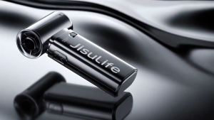 Jisulife Life 9 Handheld Fan 5000 mAh Chrome พัดลมพกพา ความเร็วสูง ผลิดจากพลาสติก ABS รับประกัน 1 ปี