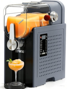 [ PRE ] 𝗔𝗨𝗧𝗢𝗕𝗢𝗧 Slushie Machine เครื่องทำสเลอปี้และไอศกรีมอัตโนมัติ ( สีดำ)