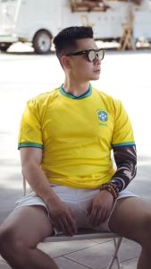 ชุดแข่งบราซิล ใส่เหมือนเนย์มาร์ ผ้าเย็นสบาย ไม่อึดอัด!#บราซิล #ฟุตบอล #เสื้อแข่ง #เสื้อบอล #เนย์มาร์