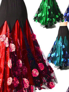 Modern Dance Dress New Arrival Ballroom Dance Racing Suit Large Swing Skirt Half-Length Ballroom Dance Performance Skirt Waltz