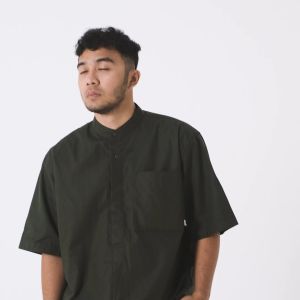 MGee Baju Kemeja Pria Shanghai Koko Oversize Ahmir 4 Green