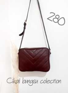 Promo Tas Papirut Kulit Asli Selempang Fashion Wanita Asli Garut mdl 280 Size S (COD) Bisa Request Warna Via Chat Saja