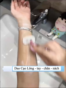 Dao cạo nữ 6 lưỡi cải tiến an toàn cho toàn thân bikini nách chân tay kèm hộp đựng tiện lợi - 5.2x9cm