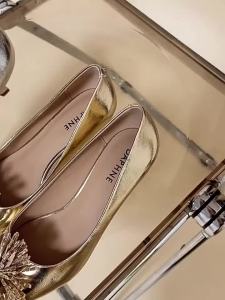 Daphne | Golden French Style Single Shoes Medium Heel 2026 Summer New