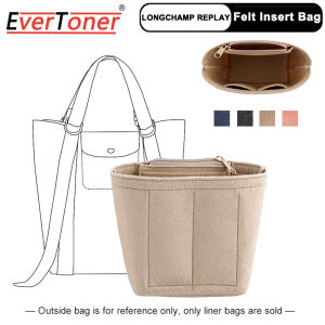 Evertoner Túi sắp xếp chèn cho Longchamp phát lại túi storag hỗ trợ Túi Túi xách đựng đồ trang điểm đa chức năng du lịch chèn
