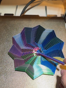 3D Printed Octagonal Ring Magic Stereoscopic Stress Relief Toy Spiralillusion Stress Relief Gift for Friends And Children