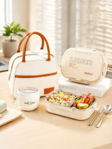 XIAOCHUSHU | Microwaveable Stainless Steel Lunch Box Student And Office Use