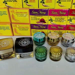 Kem Sâm Vàng Sato Mụn Nám Trắng Da Chiết Xuất Nhân Sâm 6g 10g