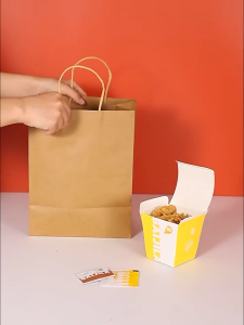 10Pcs Thicken Kraft Paper Bags with Twist Handle Gift Bags Packing Bags for Store Household Clothes Bags Paper Handbags