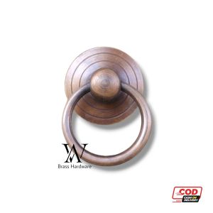 Tarikan Laci Lemari Meja Kuningan Antik Motif Cincin 1 pcs
