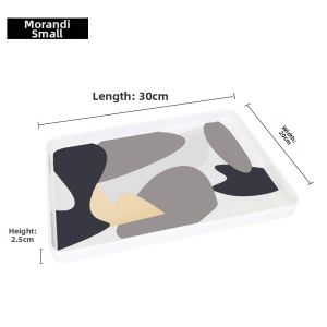 White Plastic Tray For Storing Tea Cups and Trays