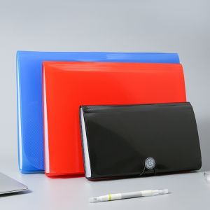 13Pockets Long Expanding File Folder Accordion File Organizer Document Storage Buckle Hanging Rope 38x26x3.5cm