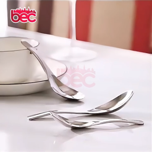 [BEC] Sendok Makan Bebek Korea Cekung Silver & Gold / Sendok Bebek Korea / Sendok Makan / Sendok Kuah / Sendok Buar / Sendok Es Buah / Sendok Sup / Sendok Ramen