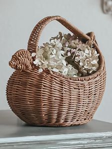 Nordic Style Egg Basket Kitchen Basket Wicker Weaving Basket American Country Creative Restaurant Decoration Storage Basket