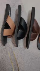 𝑴𝒆𝒏𝒔.𝒑𝒉New Mens Casual Leather Sandals Slipper Marikina Tahi Style