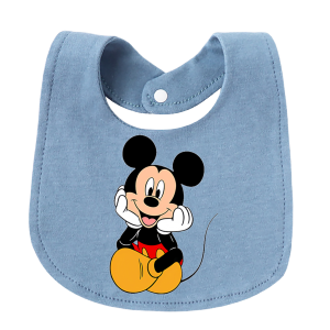 Disney | Baby Bib 100% Cotton Soft Absorbent Baby Bib U-Shaped Baby Bib Suitable for Use by Newborns to Children Aged 3 Years for Feeding