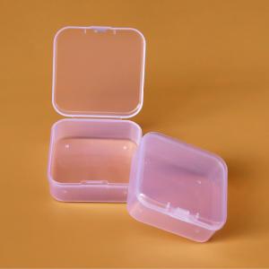 JUNHUIDA | Transparent Plastic Small Square Storage Box for Jewelry Beads Parts Accessories Fishing Earplugs